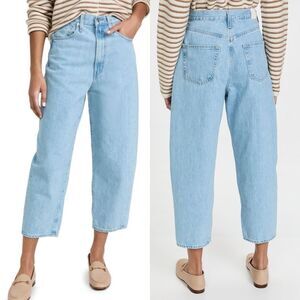 NWT Edwin Light Escape Wash Dani Wide Leg Barrel Jeans 27